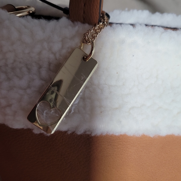 2 Nanette Lepore Vegan Best Friends Faux Fur Tote Handbag With Strap bundle - Picture 5 of 12